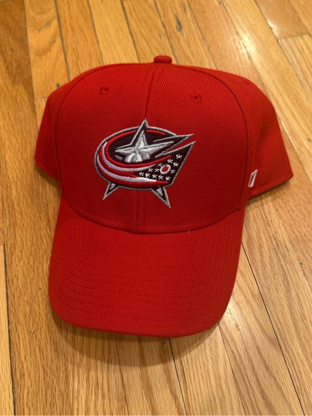 47 Brand Red Columbus Blue Jackets Adjustable Hat